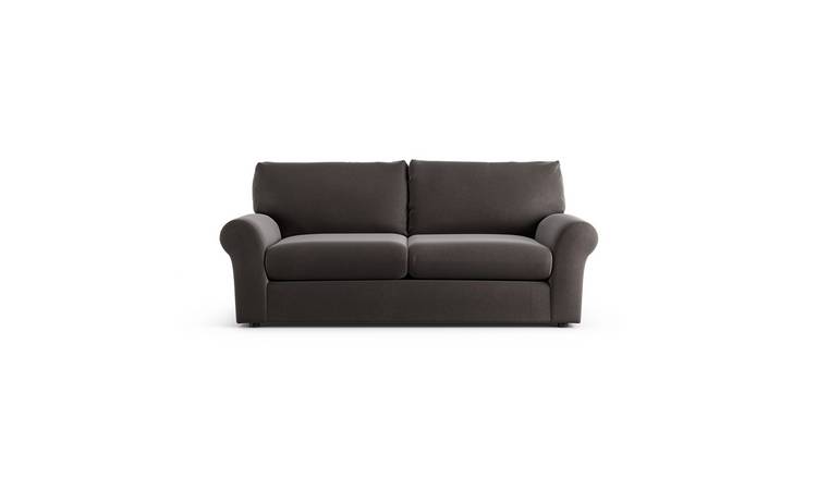 Habitat Molton Velvet 3 Seater Sofabed - Grey