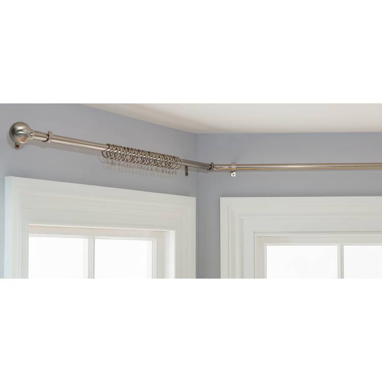 Argos Home Steel Fixed Curtain Pole - 400cm 0