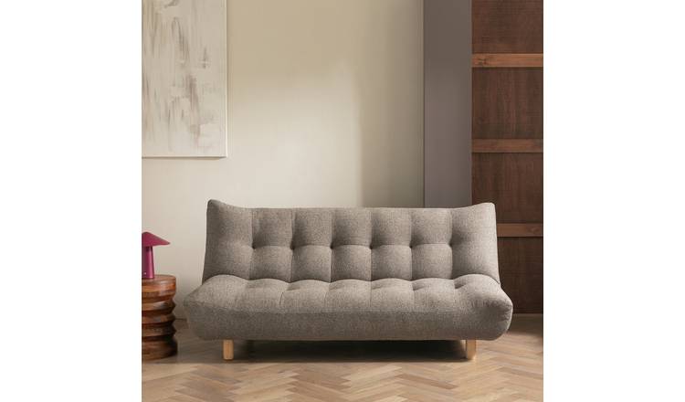 Habitat Kota 3 Seater Fabric Clic Clac Sofa Bed - Grey