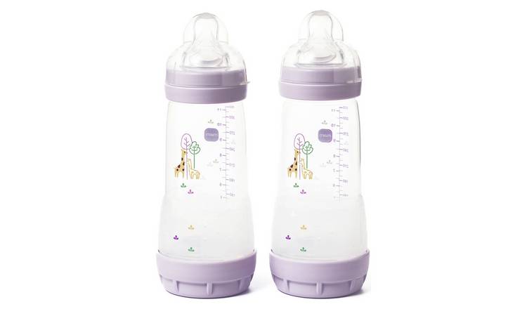 Mam Anti- Colic 320 ML Bottles 2 Pack - Pink