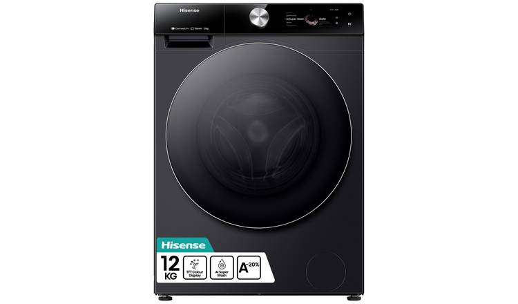 Hisense WF7S1247BB 12KG 1400 Spin Washing Machine - Black