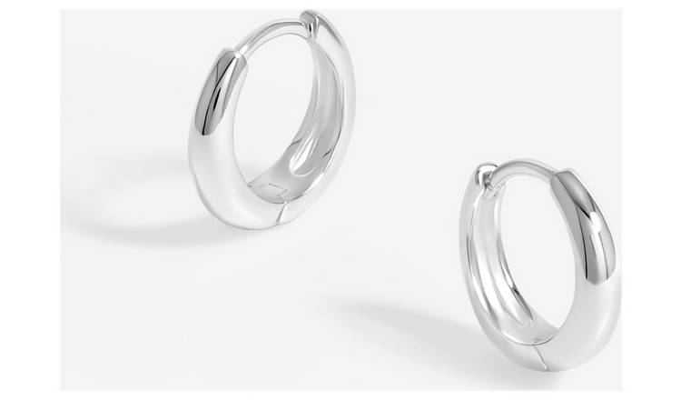 Simply Silver Sterling Silver Mini Hoop Earrings