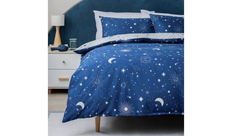 Argos Home Celestial Navy Bedding Set - King size