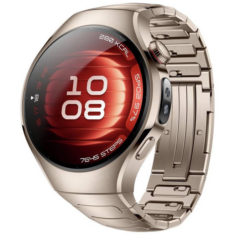 HUAWEI Watch 5 42mm Wi-Fi Smart Watch - Stainless Steel Gold 0