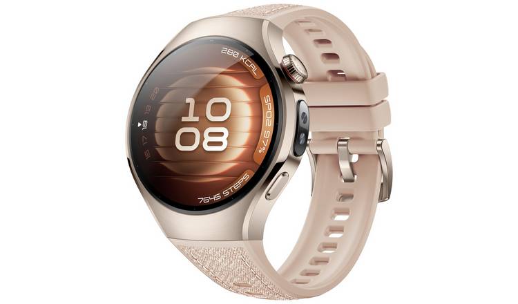 HUAWEI Watch 5 42mm Wi-Fi Smart Watch Stainless Steel Beige