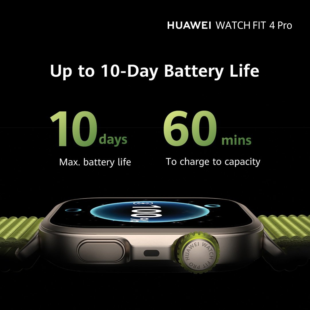 Buy HUAWEI Fit 4 Pro 45mm Smart Watch - Titanium Green | Fitness