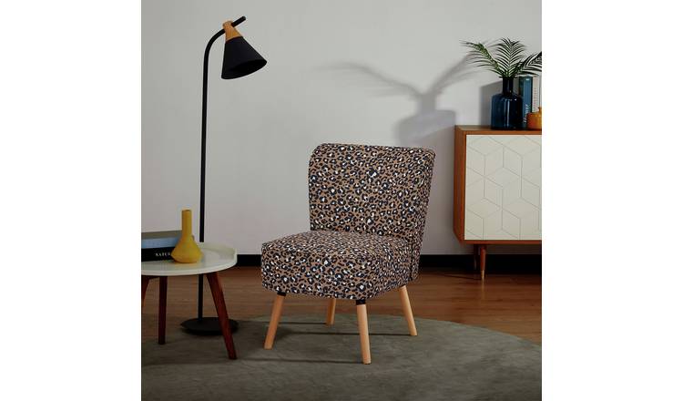 Habitat Eppy Fabric Accent Chair - Leopard Print