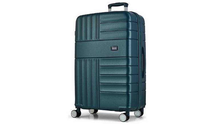Rock 8 Wheel Hard Suitcase - Large, Blue