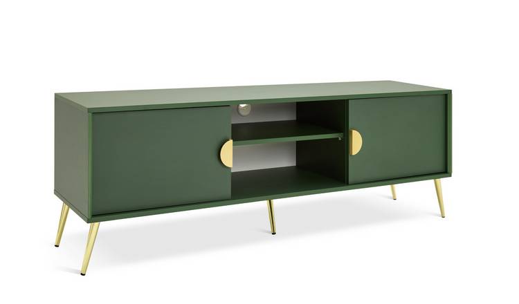 Habitat Velma 2 Door TV Unit - Green