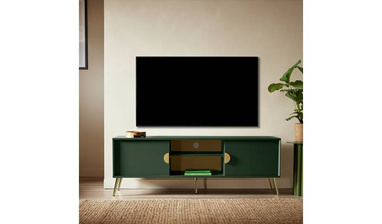 Habitat Velma 2 Door TV Unit - Green