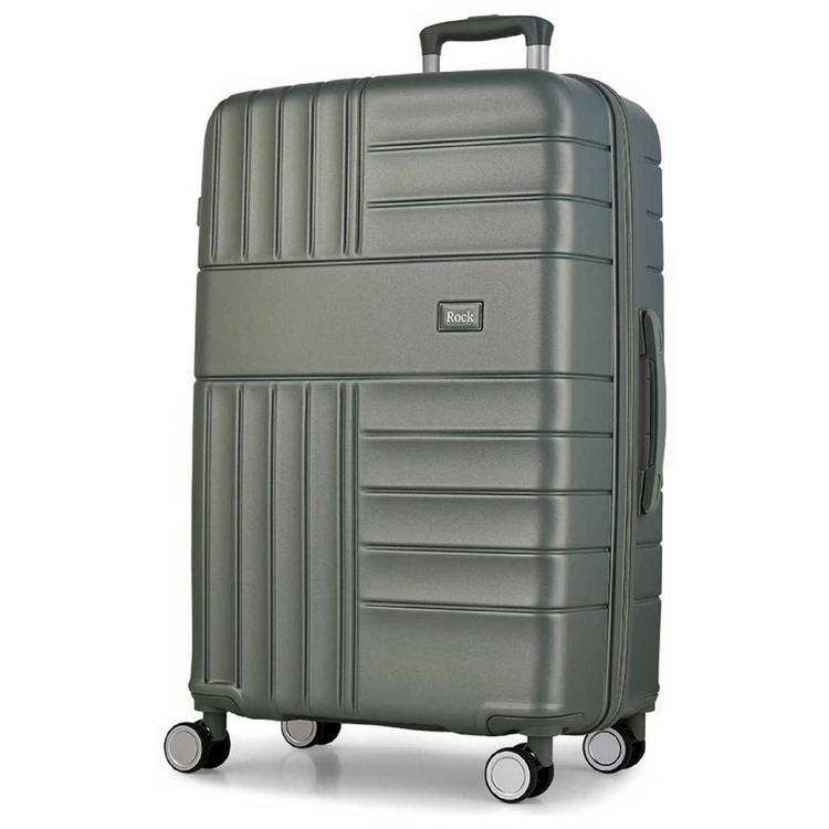 Rock 8 Wheel Hard Suitcase - Large, Sage Green 0