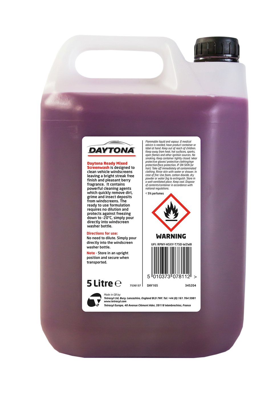 Daytona Berry Ready Mixed Screenwash 5L Review