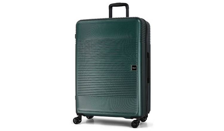 Rock 8 Wheel Hard Suitcase - Large, Green