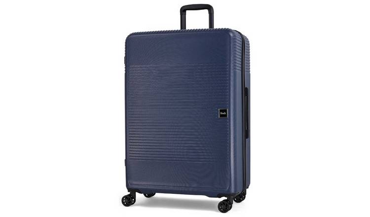 Rock 8 Wheel Hard Suitcase - Large, Navy