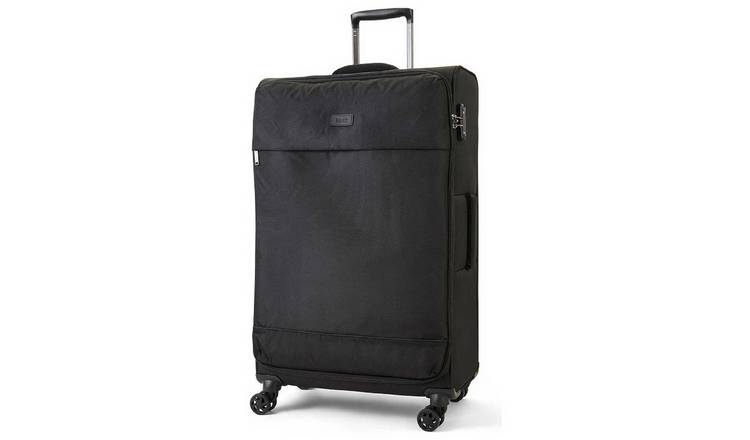 Rock 8 Wheel Soft Suitcase - Large, Black