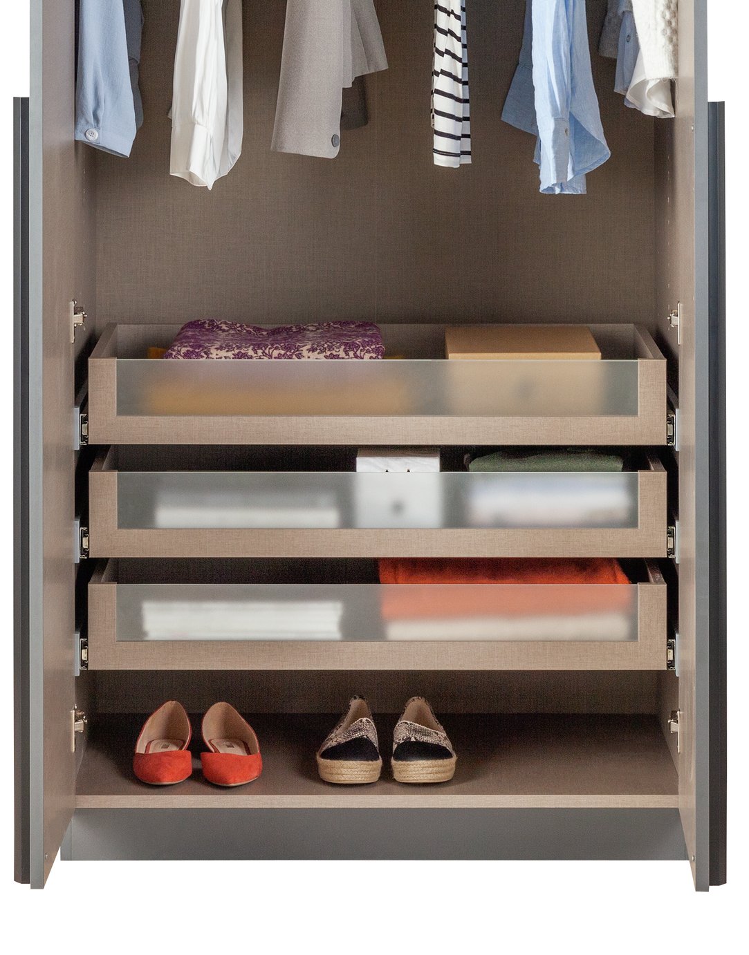 Habitat Munich Double Internal Glass Drawer - 3 Pack