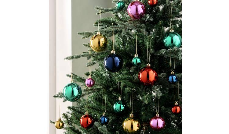 Habitat Pack of 49 Shatterproof Christmas Baubles