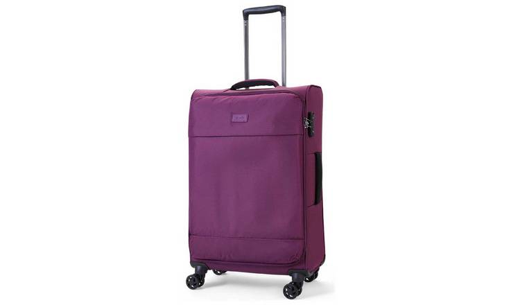 Rock 8 Wheel Soft Suitcase - Medium, Purple
