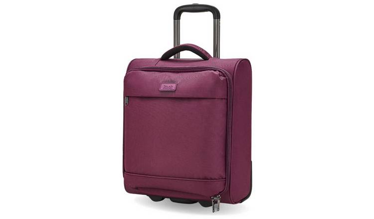 Rock 2 Wheel Soft Suitcase - Small, Purple