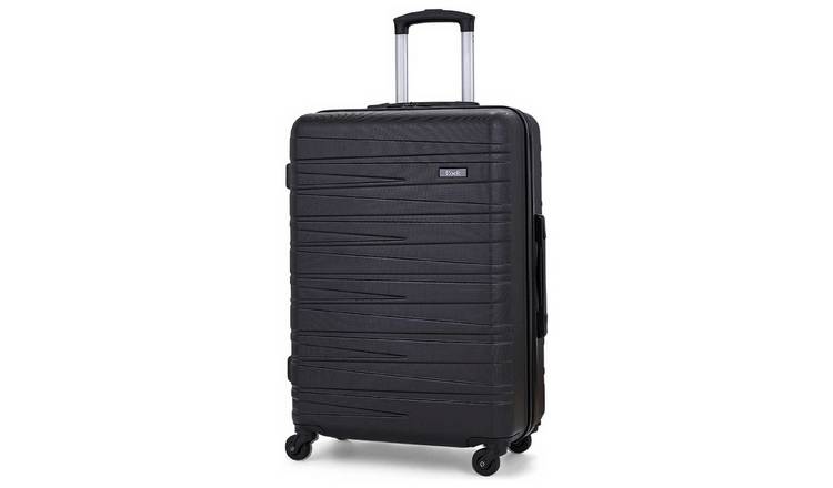 Rock 4 Wheel Hard Suitcase - Medium, Black