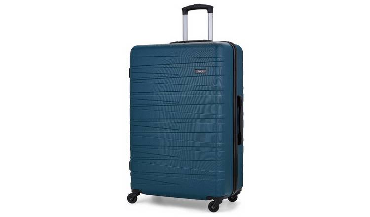 Rock 4 Wheel Hard Suitcase - Large, Teal