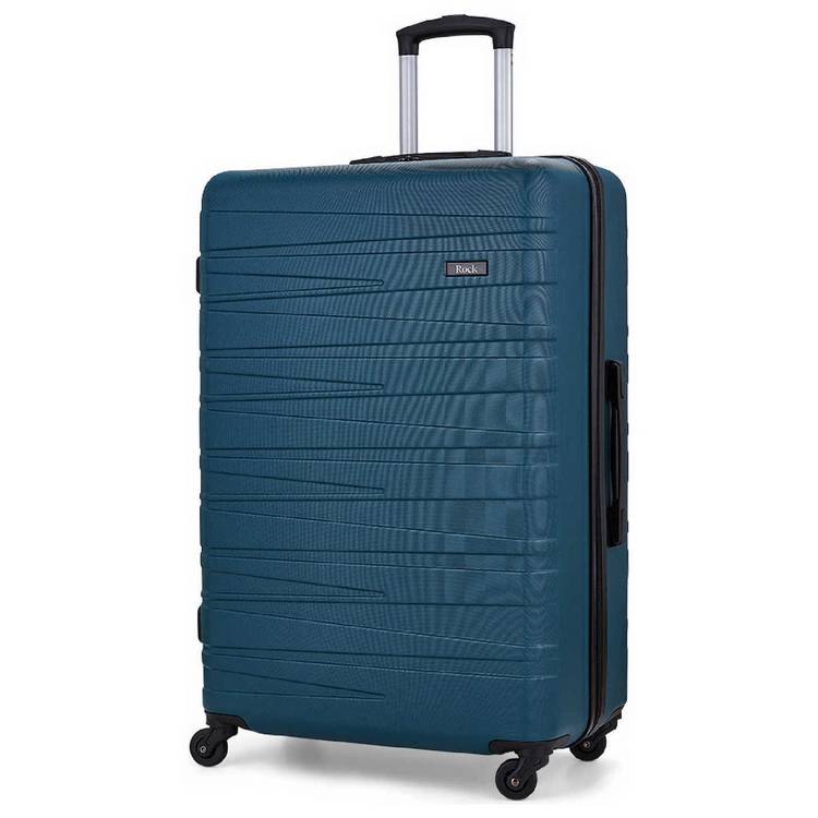 Rock 4 Wheel Hard Suitcase - Large, Teal 0
