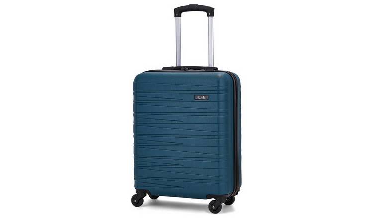 Rock 4 Wheel Hard Suitcase - Small, Teal