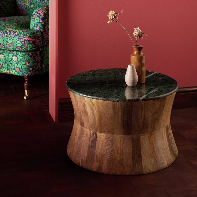 Habitat x Morris & Co. Marble Coffee Table - Natural 0