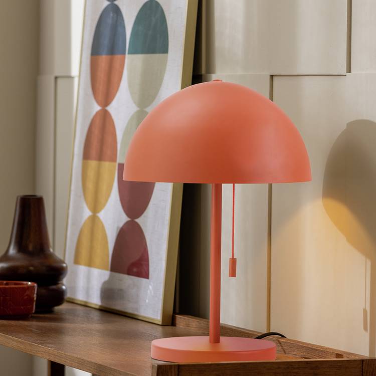 Habitat Mushroom 40cm Metal Table Lamp - Orange 0