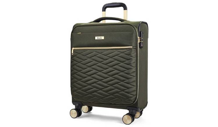 Rock 8 Wheel Soft Suitcase - Small, Khaki
