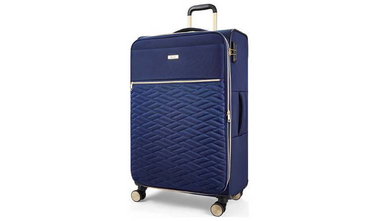 Rock Expandable 8 Wheel Soft Suitcase - Large, Navy
