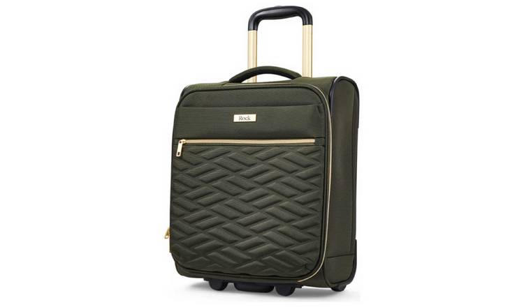 Rock 2 Wheel Soft Suitcase - Small, Khaki