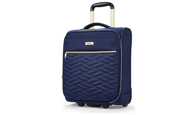 Rock 2 Wheel Soft Suitcase - Small, Navy