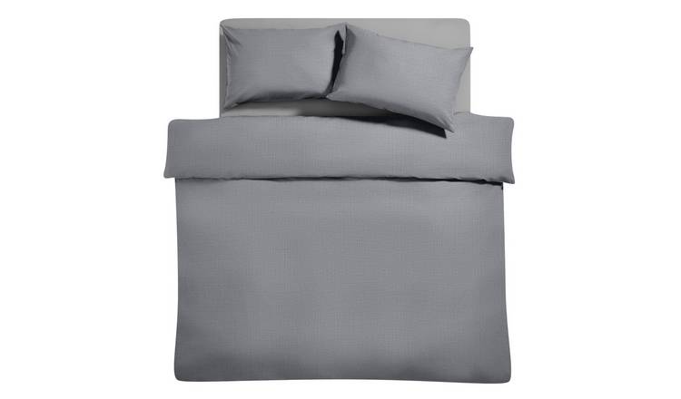 Habitat Easycare Plain Grey Bundle Bedding Set - King size