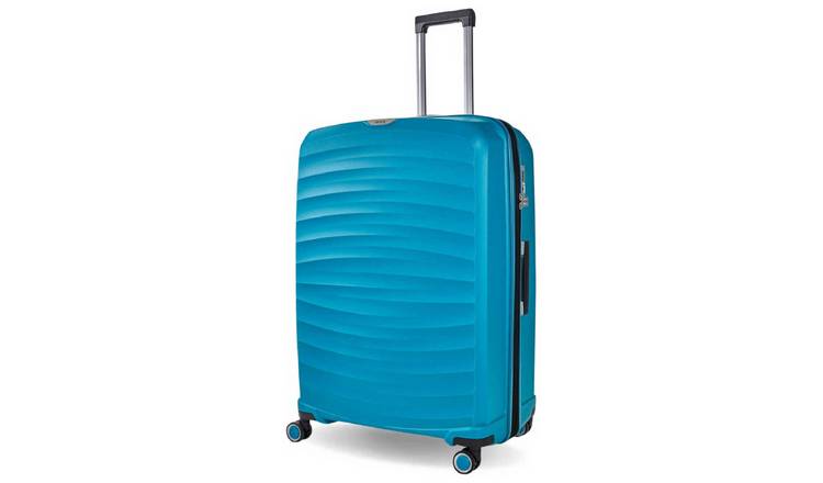 Rock Expandable 8 Wheel Hard Suitcase - Large, Blue