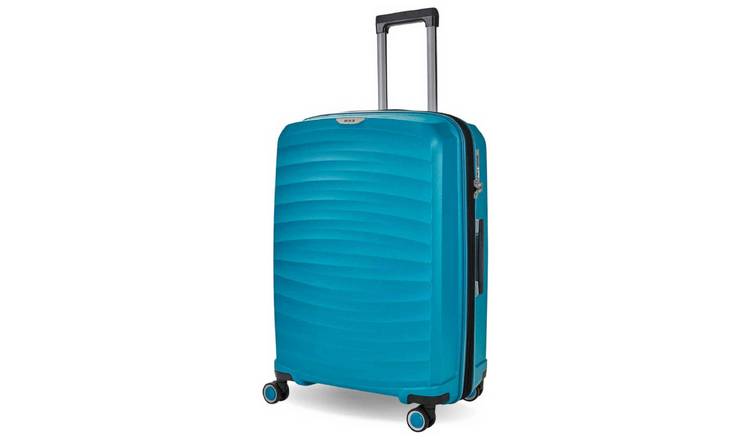 Rock Expandable 8 Wheel Hard Suitcase - Medium, Blue