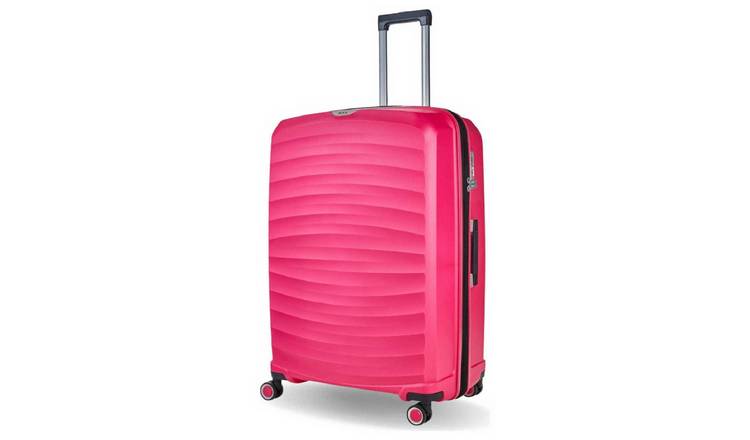 Rock Expandable 8 Wheel Hard Suitcase - Large, Pink