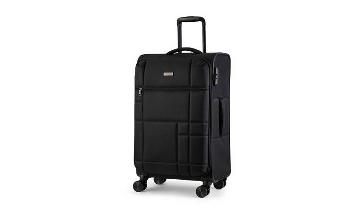 Rock 8 Wheel Soft Suitcase - Medium, Black