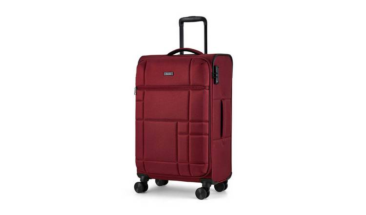 Rock 8 Wheel Soft Suitcase - Medium, Red