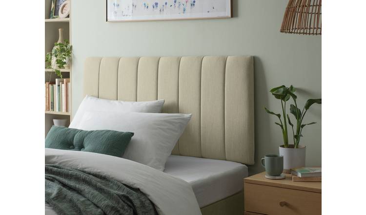 Argos Home Bircham Fabric Small Double Headboard - Natural