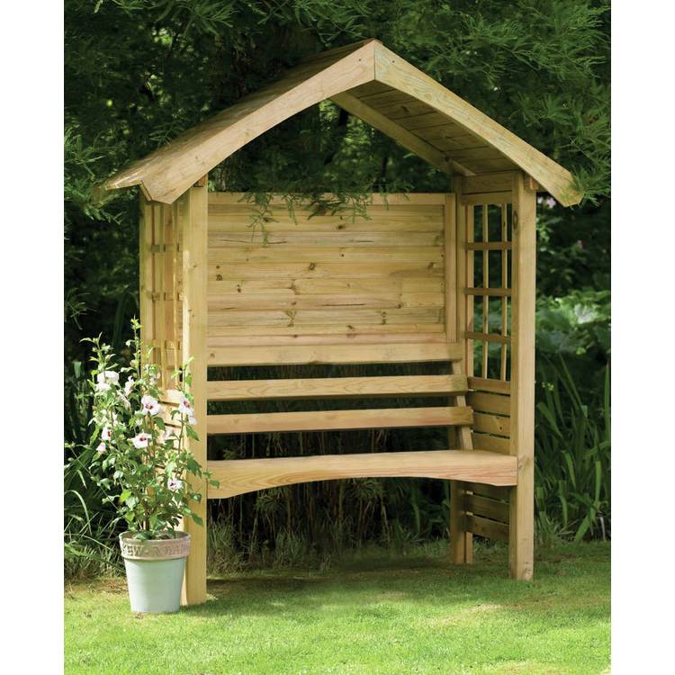 Forest Garden Cadiz 2 Seater Wooden Arbour 0