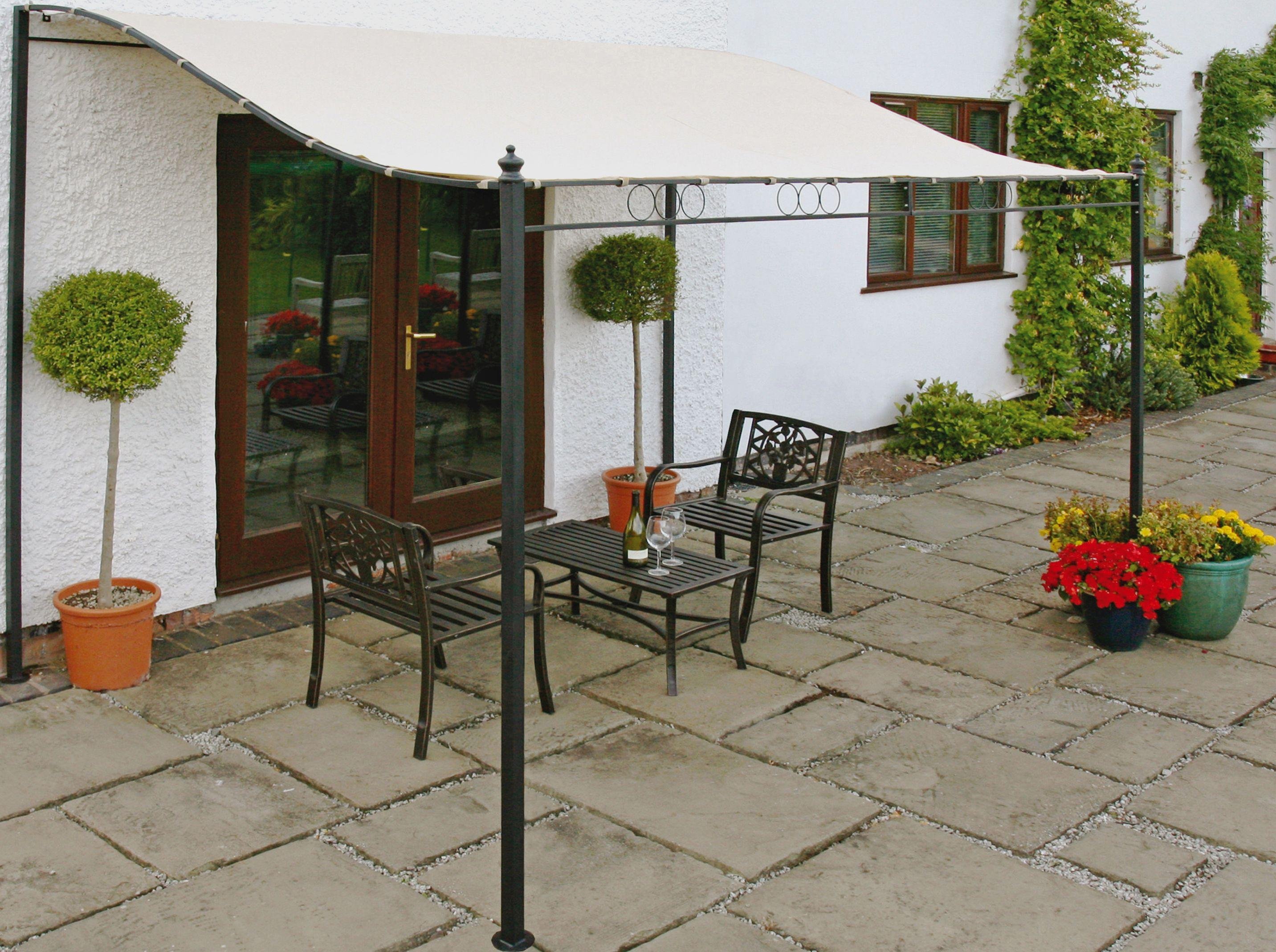 Greenhurst Wall Mounted Garden Gazebo 2.5m