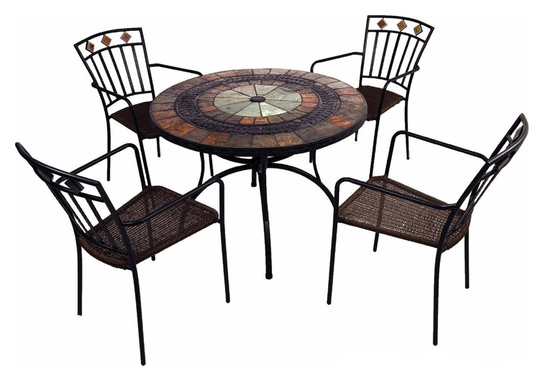 Europa Leisure Alcira Malaga 4 Seater Metal Patio Set