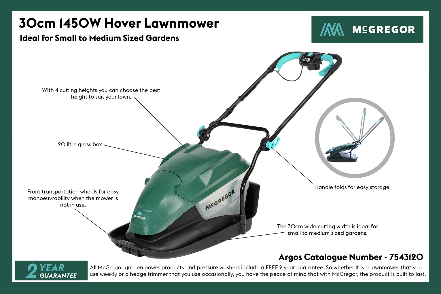 McGregor 30cm Hover Collect Lawnmower Review