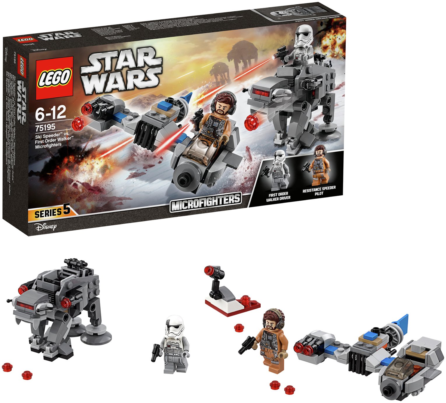LEGO Star Wars Speeder vs First Order Microfighters - 75195