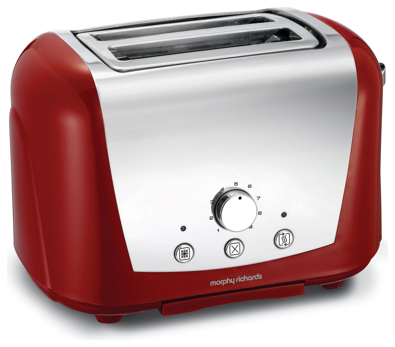 Morphy Richards 222254 Accents 2 Slice Dome Toaster - Red