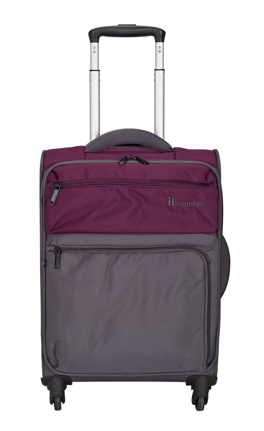 IT Luggage DuoTone 4 Wheel Potent Purple Suitcase - Small