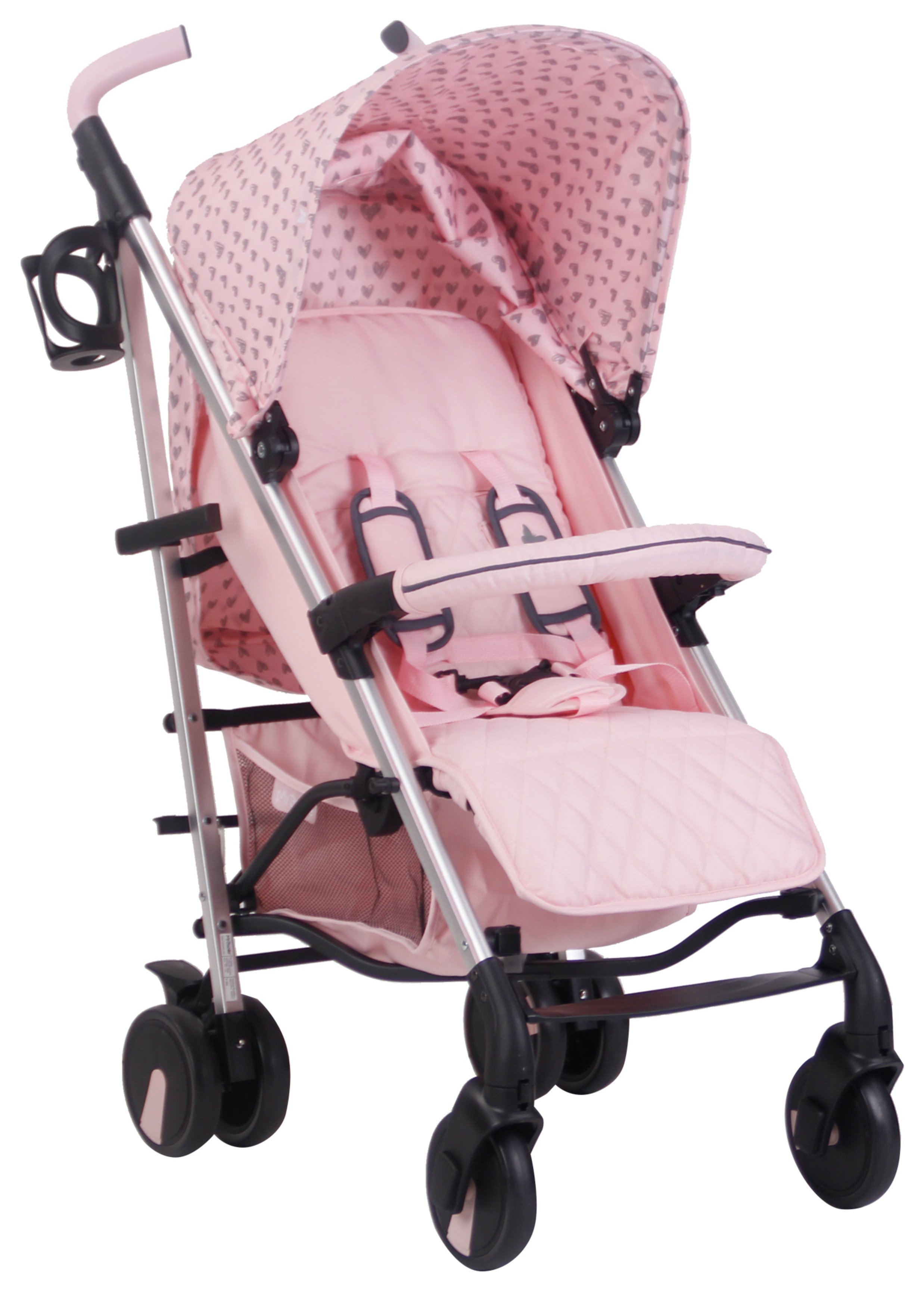 babiie pink stroller