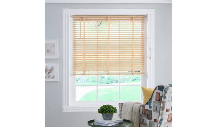 Little Black Book Basswood Natural 50mm Venetian Blind-130cm