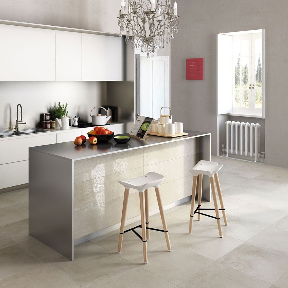 Porcelain Stone Effect Wall and Floor Tile - Grey